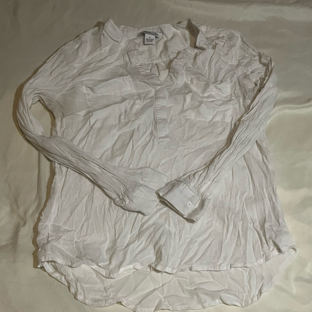 Low cut sheer blouse